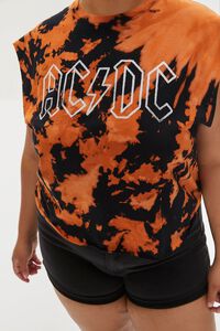 BLACK/MULTI Plus Size ACDC Graphic Muscle Tee, image 5