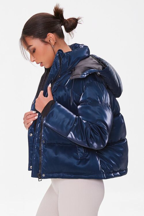 BLUE Quilted Puffer Jacket, image 2