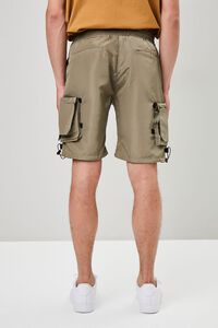 OLIVE Belted Release-Buckle Utility Shorts, image 4