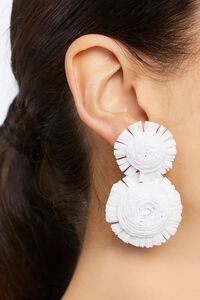 Tiered Floral Drop Earrings, image 1