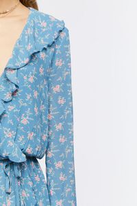 PATINA/MULTI Chiffon Floral Print Mini Dress, image 5