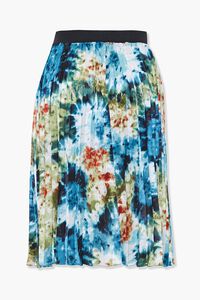 Plus Size Pleated Floral Skirt, image 3
