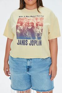 YELLOW/MULTI Plus Size Janis Joplin Graphic Tee, image 5