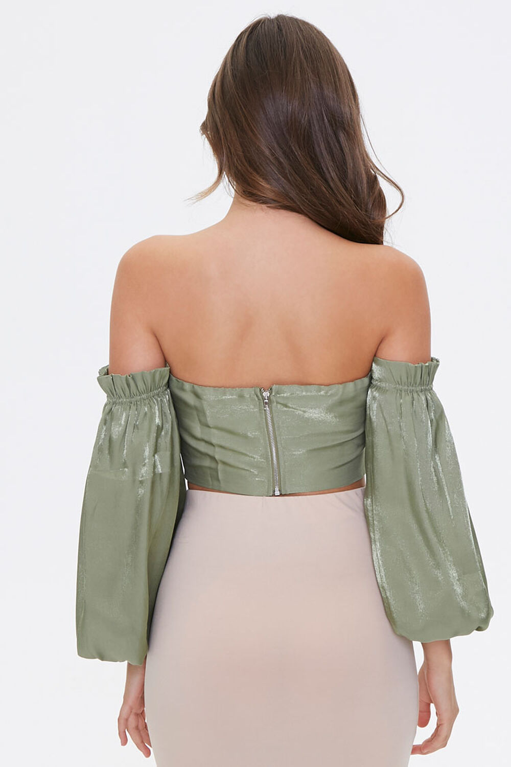 SAGE Off-the-Shoulder Balloon Sleeve Top, image 3