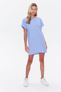 BLUE Cuffed T-Shirt Dress, image 4