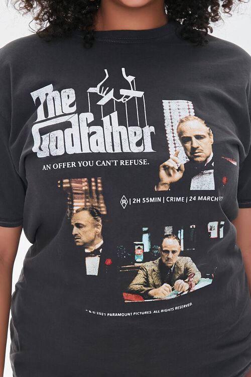 CHARCOAL/MULTI Plus Size The Godfather Graphic Tee, image 5