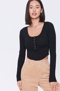 Cropped Henley Top, image 5