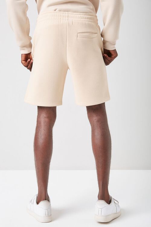 TAUPE Basic Fleece Drawstring Shorts, image 4