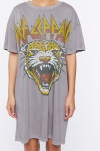 GREY/MULTI Def Leppard Graphic T-Shirt Dress, image 5