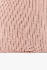 DUSTY PINK Ribbed Knit Beanie, image 2