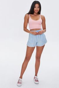LIGHT PINK Lace-Trim Cropped Cami, image 4