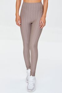 TAUPE Active Honeycomb Leggings, image 2