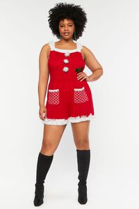 RED Tinsel & Holly Sweater-Knit Overall Shorts, image 7