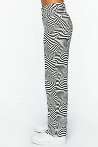 BLACK/WHITE Abstract Print Straight-Leg Jeans, image 3