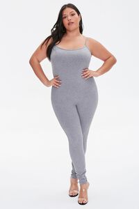 HEATHER GREY Plus Size Cami Jumpsuit, image 4