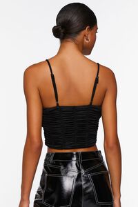 Ruched Hook-and-Eye Cropped Cami, image 4