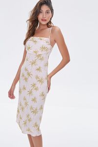 Palm Tree Print Dress, image 1