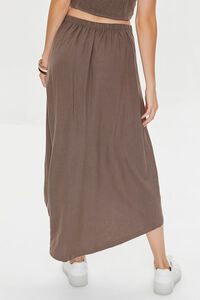 TAUPE Kendall + Kylie Linen-Blend Skirt, image 4