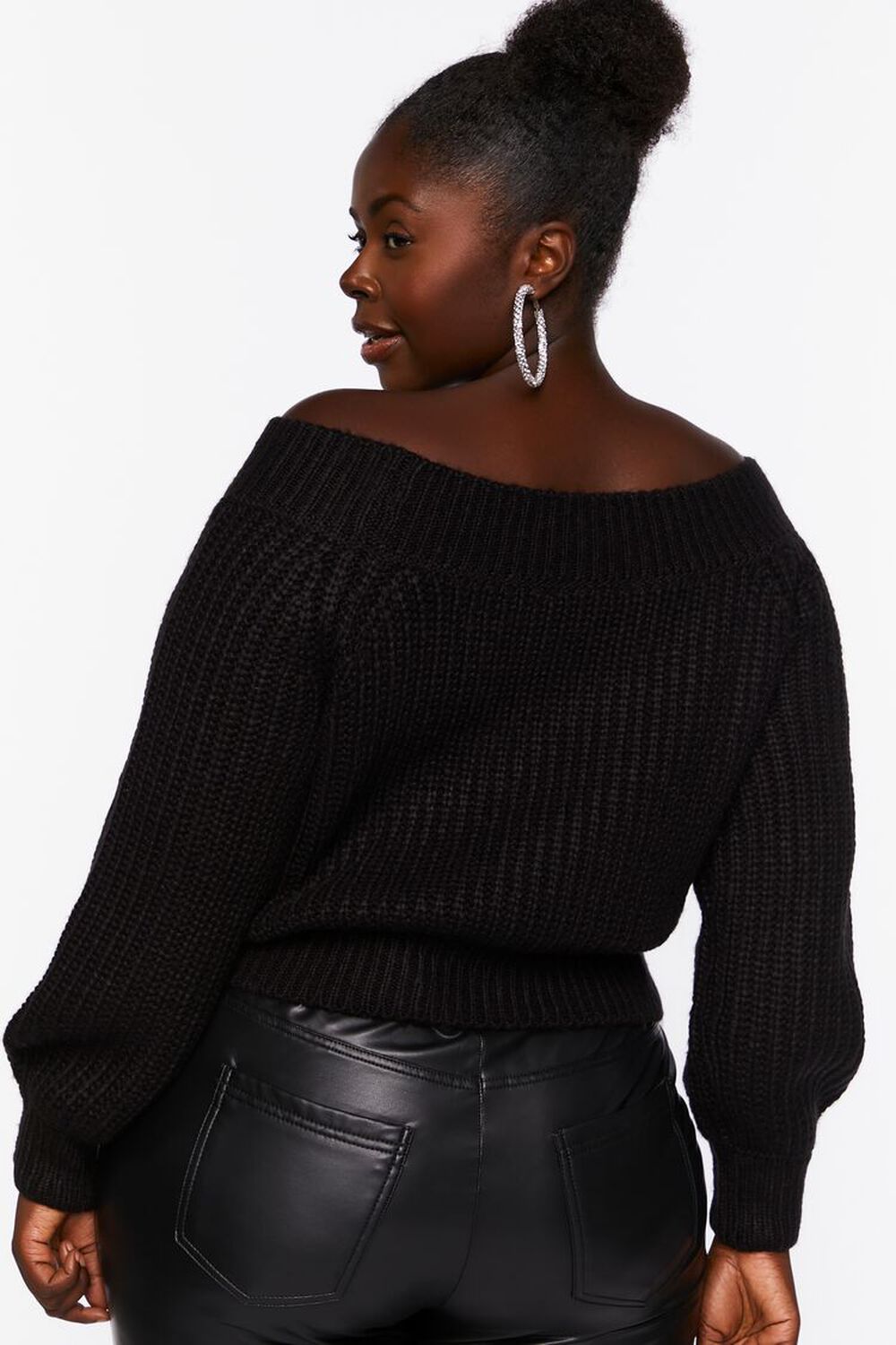Plus Size Off-the-Shoulder Sweater, image 3