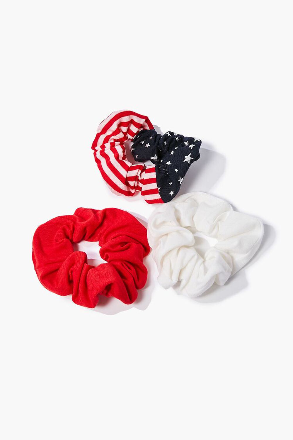 RED/WHITE American Flag Scrunchie Set, image 1