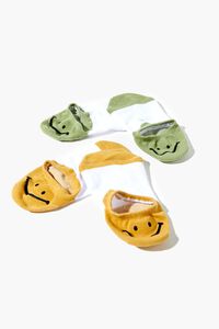 Happy Face No-Show Sock Set - 2 Pack, image 2
