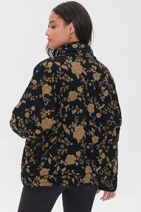 BLACK/MULTI Floral Quilted Zip-Up Jacket, image 3