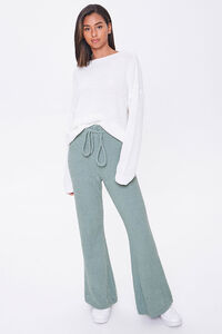 PISTACHIO Sweater-Knit Flare Pants, image 5