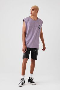PURPLE/MULTI A Night For Love Graphic Muscle Tee, image 4