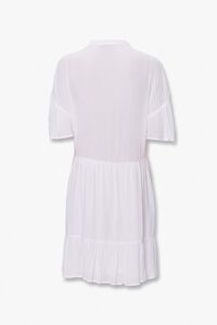 WHITE Ladder-Trim Mini Dress, image 2