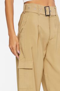 CIGAR Belted Straight-Leg Cargo Pants, image 6