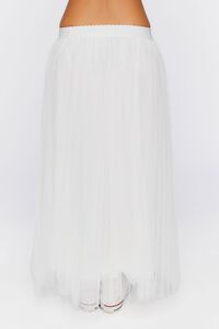 WHITE Tulle Maxi Skirt, image 4