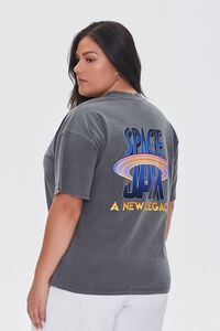 CHARCOAL/MULTI Plus Size Space Jam Graphic Tee, image 3