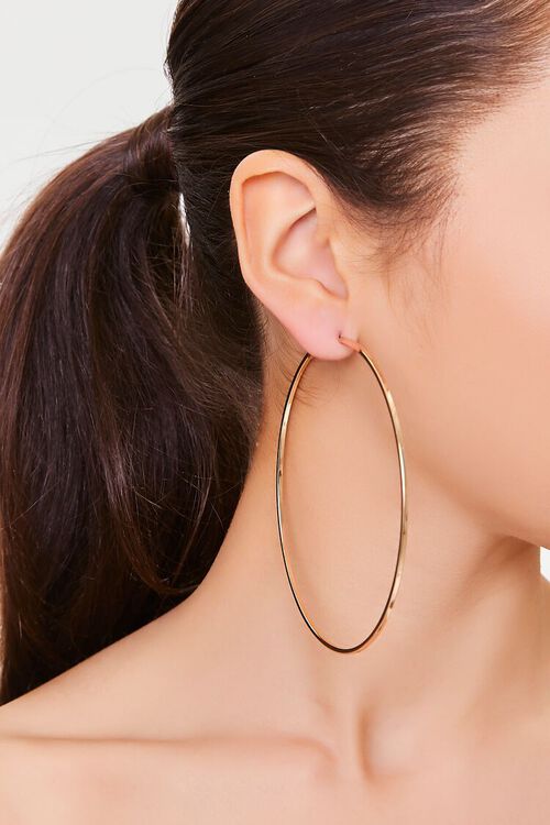 GOLD Large Hoop Earrings, image 1