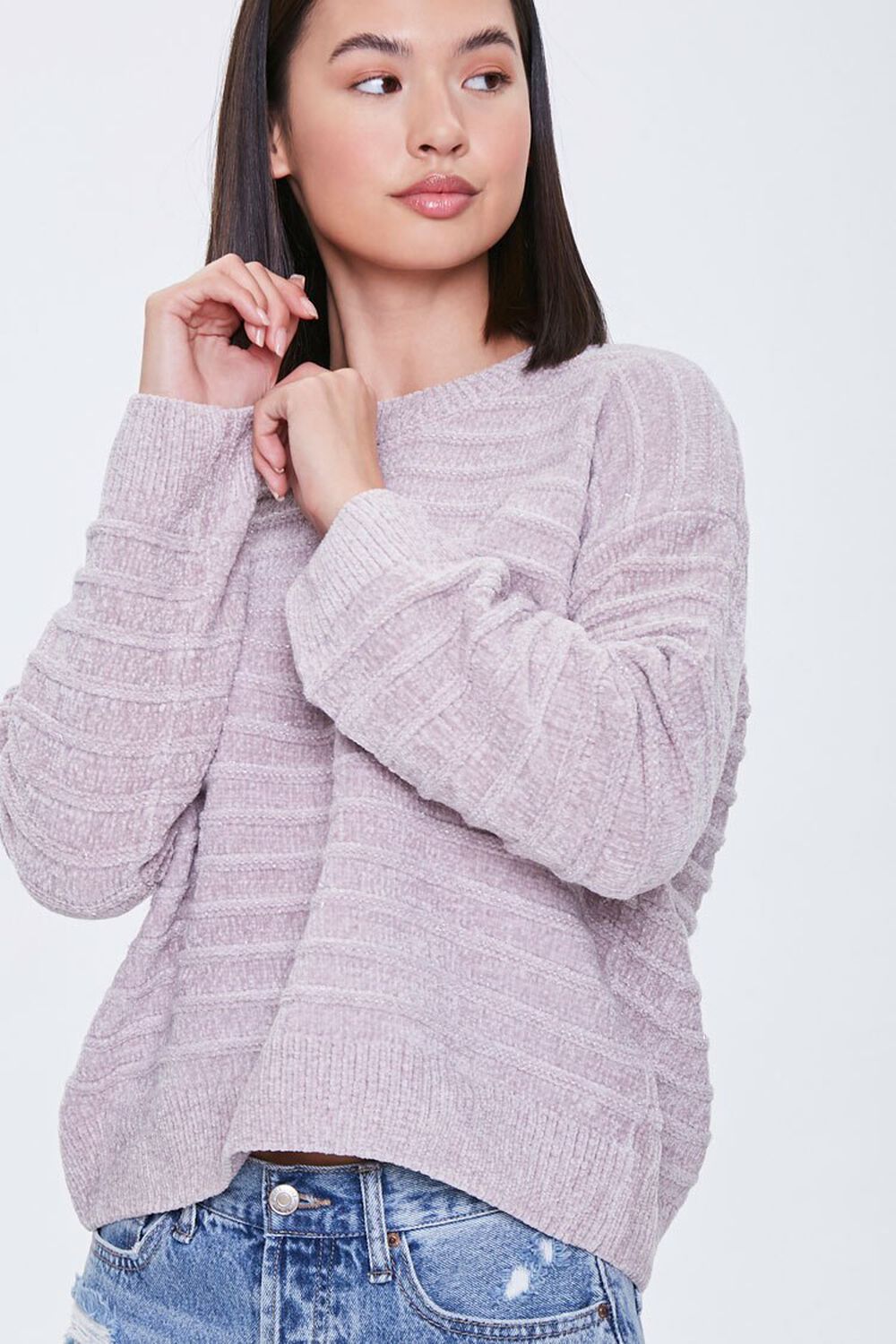 Chenille Ribbed Sweater, image 1