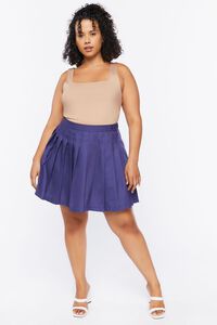 NAVY Plus Size Pleated Mini Skirt, image 5