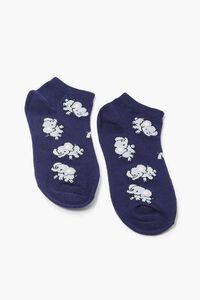 Elephant Print Ankle Socks, image 2