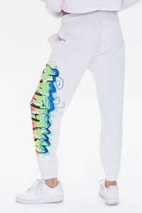 WHITE/MULTI Aaliyah Graphic Joggers, image 4