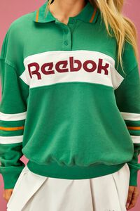 GREEN/MULTI Reebok French Terry Pullover, image 5