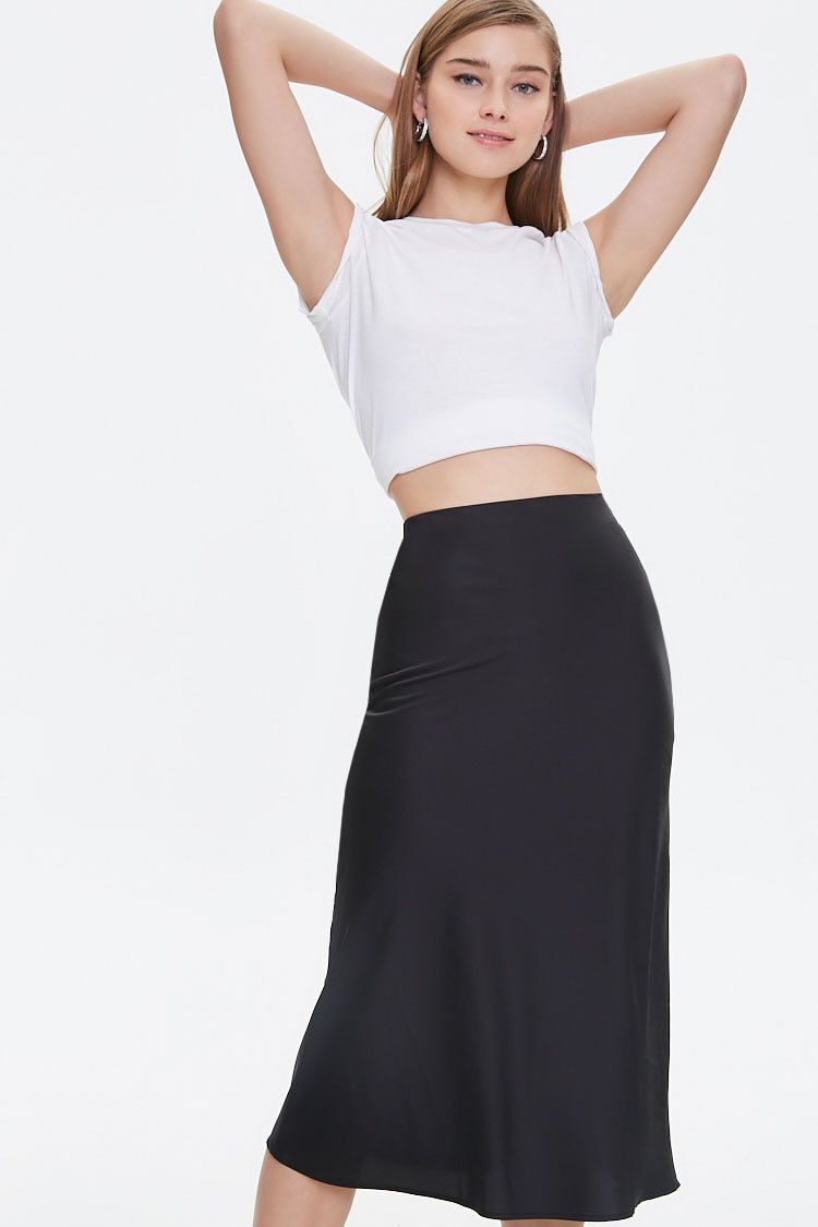 N°21 Midi Skirt in Black Womens Clothing Skirts Knee-length skirts 