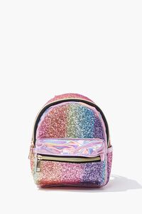 Girls Metallic Glitter Backpack (Kids), image 1