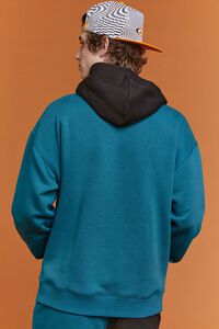 TEAL/BLACK Airwalk Embroidered Fleece Hoodie, image 4