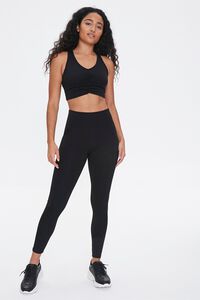 BLACK Low Impact - Ruched Sports Bra, image 4