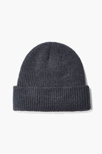 CHARCOAL Kids Ribbed Knit Beanie (Girls + Boys), image 1