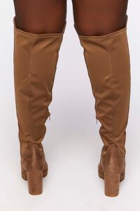 TAUPE Over-the-Knee Lug-Sole Boots (Wide), image 3