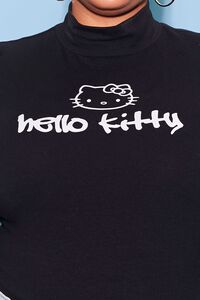 BLACK/MULTI Plus Size Hello Kitty Bodysuit, image 6