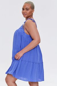 ROYAL BLUE  Plus Size Clip Dot Mini Dress, image 2