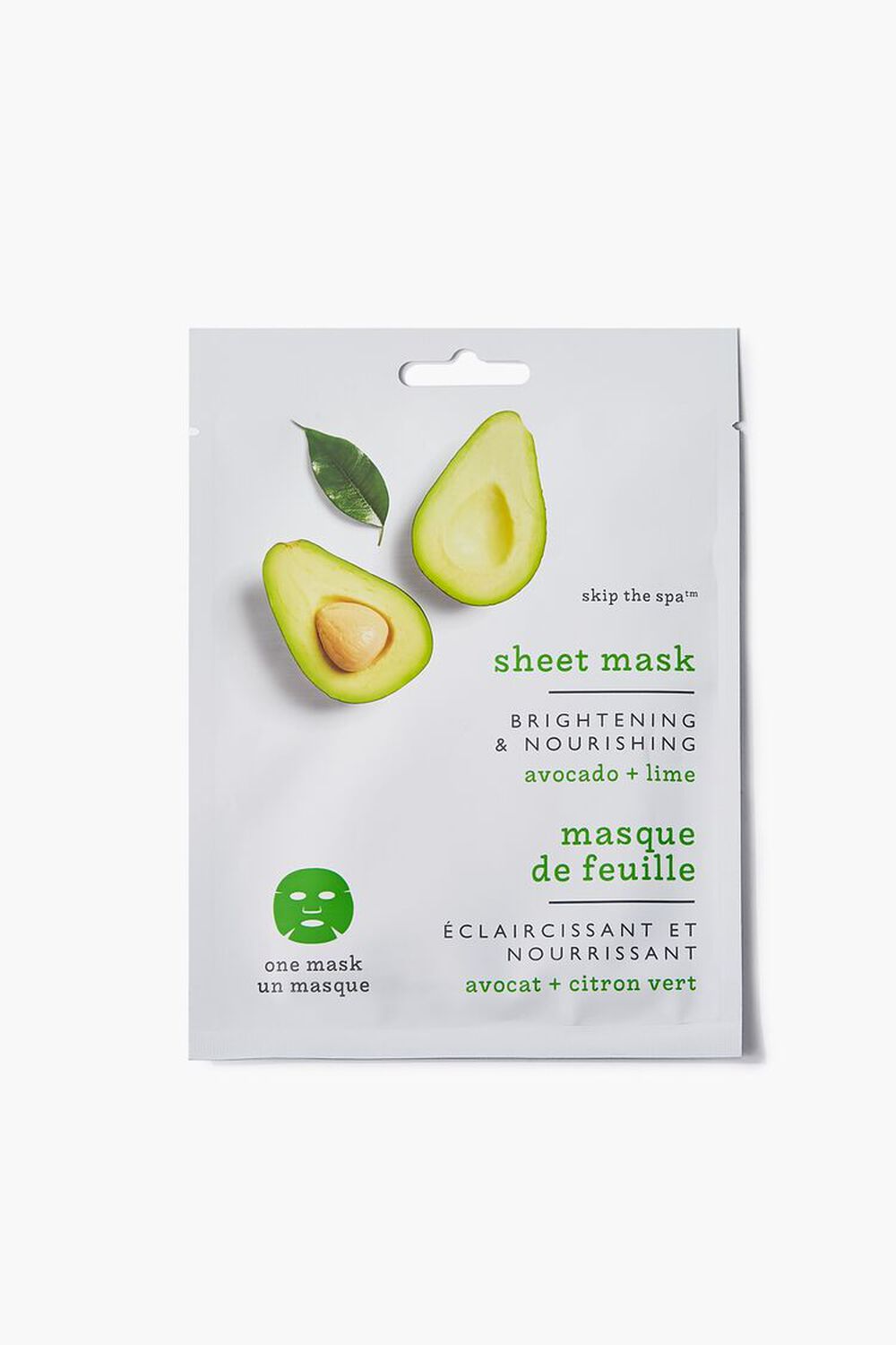 GREEN/MULTI Avocado Sheet Mask, image 1