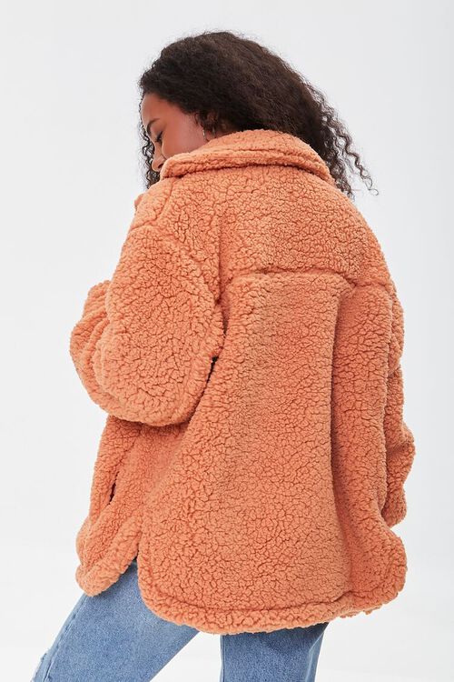 APRICOT Faux Shearling Button-Front Jacket, image 4