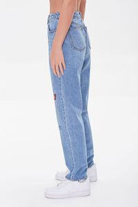 DENIM/MULTI Relaxed Butterfly Patch Jeans, image 3