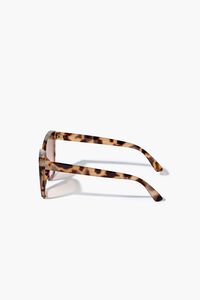 BROWN/PINK Cat-Eye Frame Sunglasses, image 3